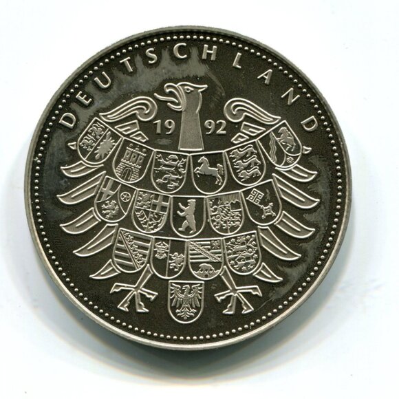 1992 Germany Willy Brandt Medal (b735-26) - Picture 2 of 2